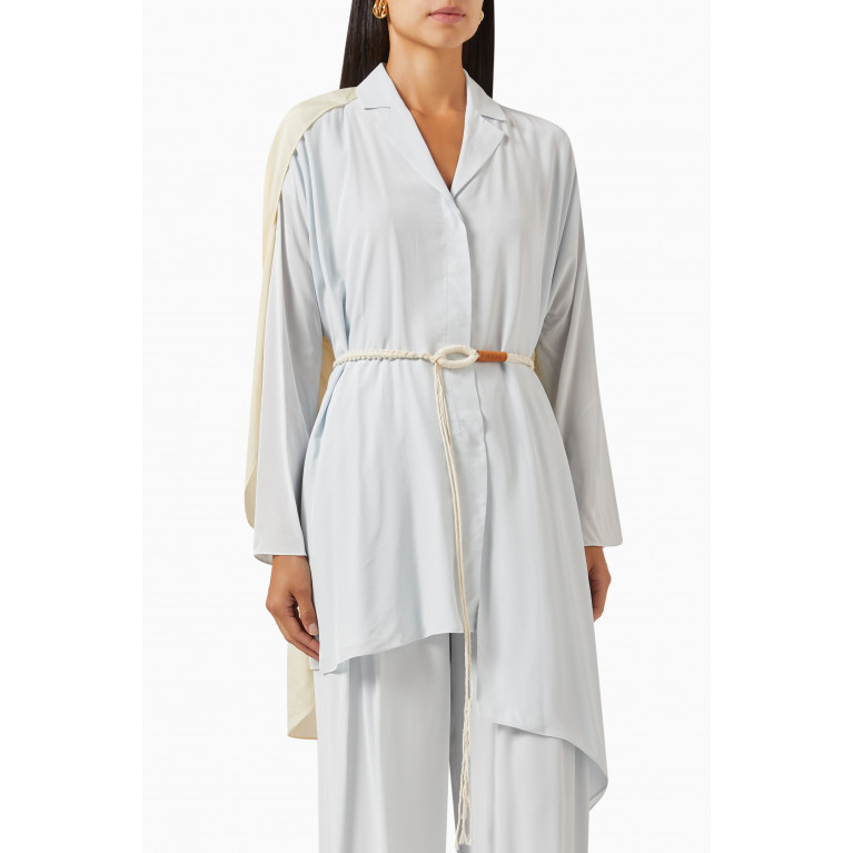 BAQA - Asymmetric Belted Blouse