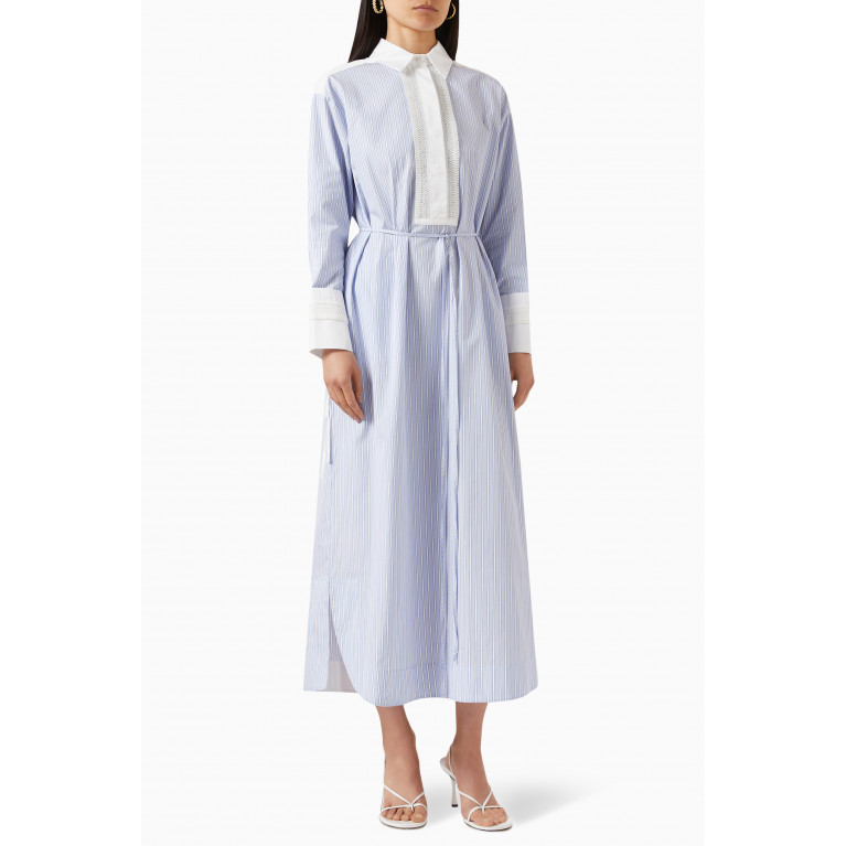 BAQA - Stripe Maxi Dress in Cotton