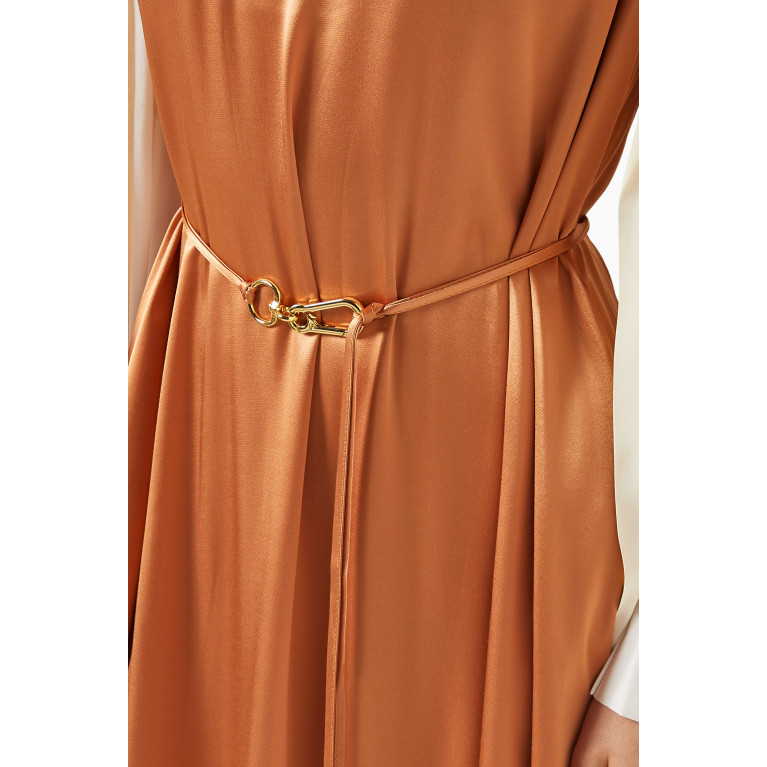 BAQA - Belted maxi Dress in Satin