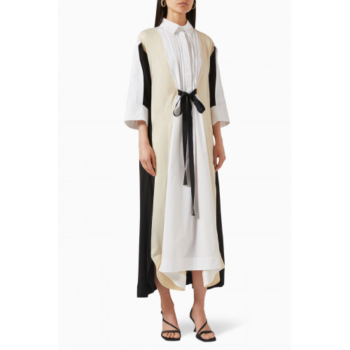 BAQA - Colour-block Maxi Dress in Cotton