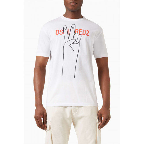 Dsquared2 - Graphic Logo T-shirt in Cotton