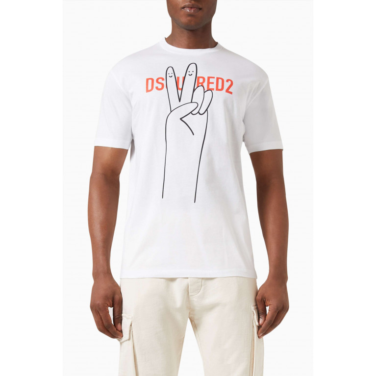 Dsquared2 - Graphic Logo T-shirt in Cotton