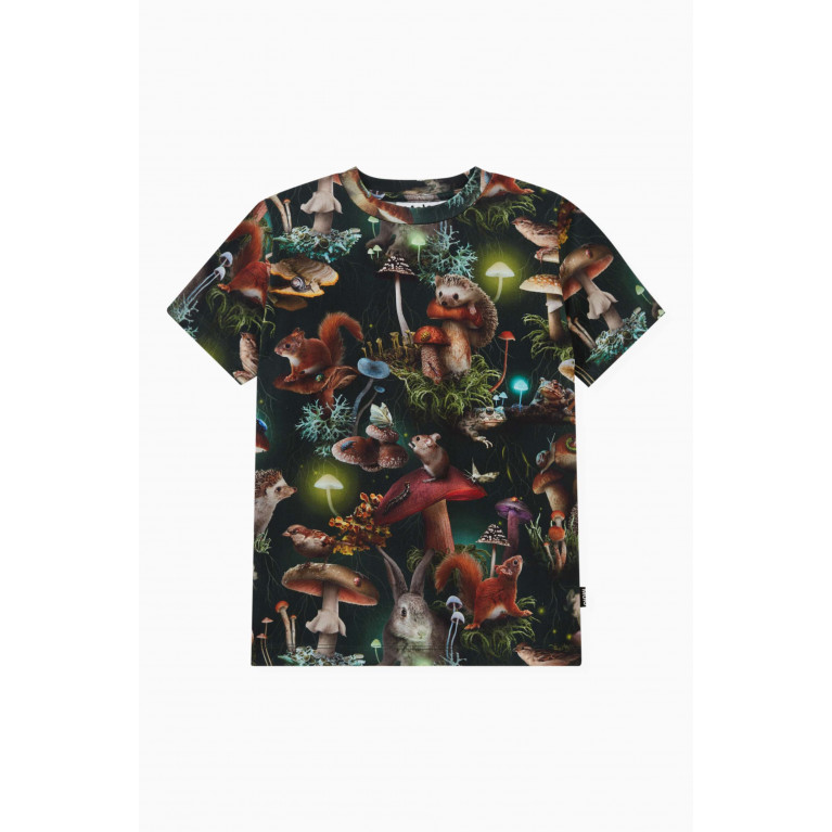 Molo - Ralphie Printed T-shirt in Cotton-jersey Multicolour