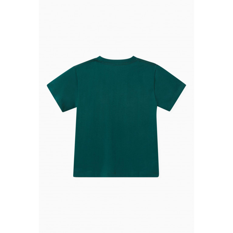 Molo - Riley Printed T-shirt in Cotton-jersey Green