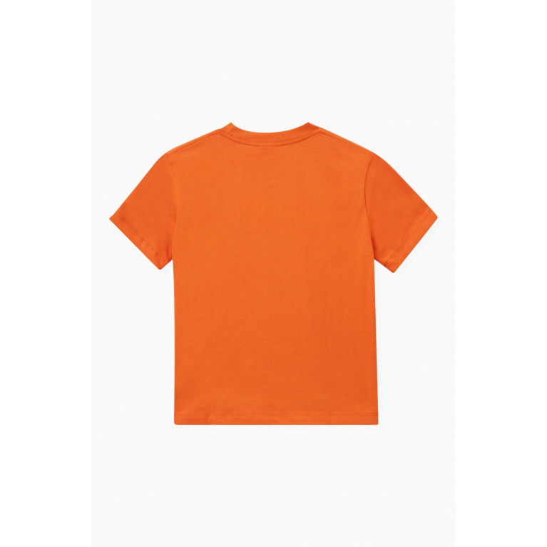 Molo - Riley T-rex Planet T-shirt in Cotton-jersey Orange