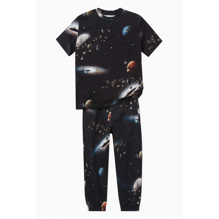 Molo - Riley Make Space T-shirt in Cotton-jersey Black