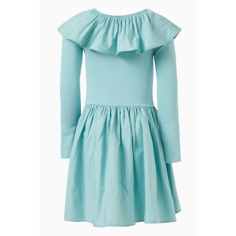 Molo - Cille Dress in Cotton-jersey Blue