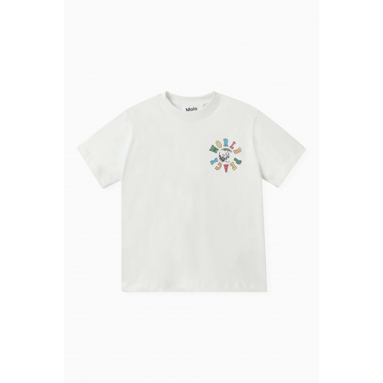 Molo - Rodney Printed T-shirt in Cotton-jersey White