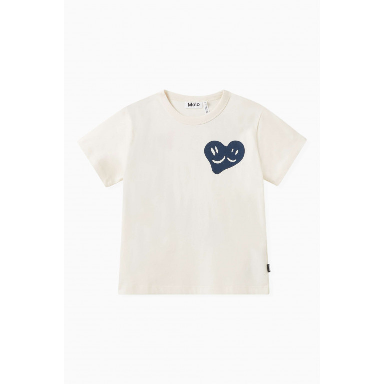 Molo - Riley Heart T-Shirt in Organic Cotton