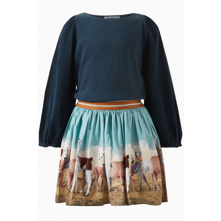 Molo - Brenda Printed Skirt in Organic Cotton Multicolour