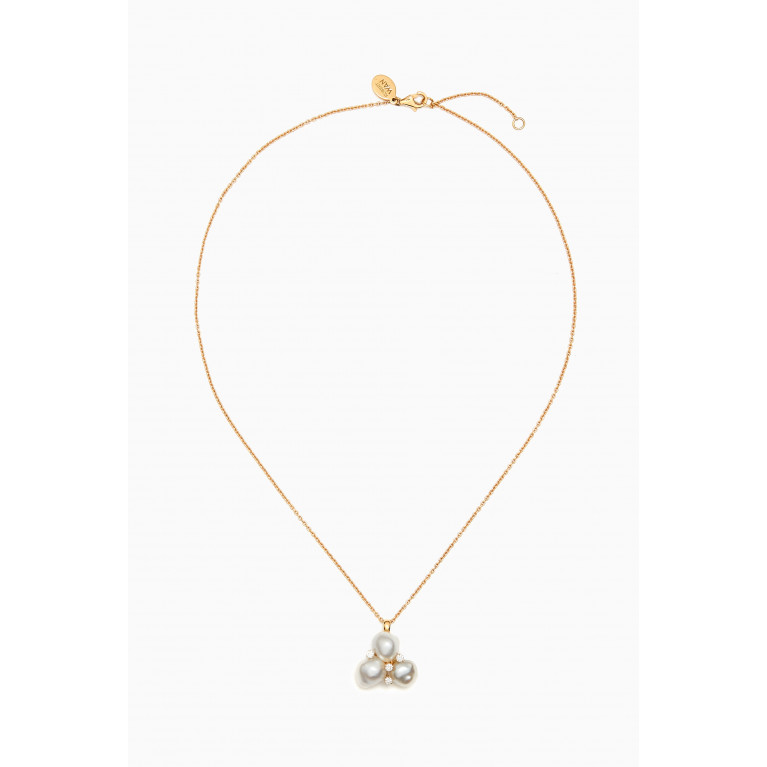Robert Wan - Zoja Keshi Truffle Diamond Necklace in 18kt Gold Yellow