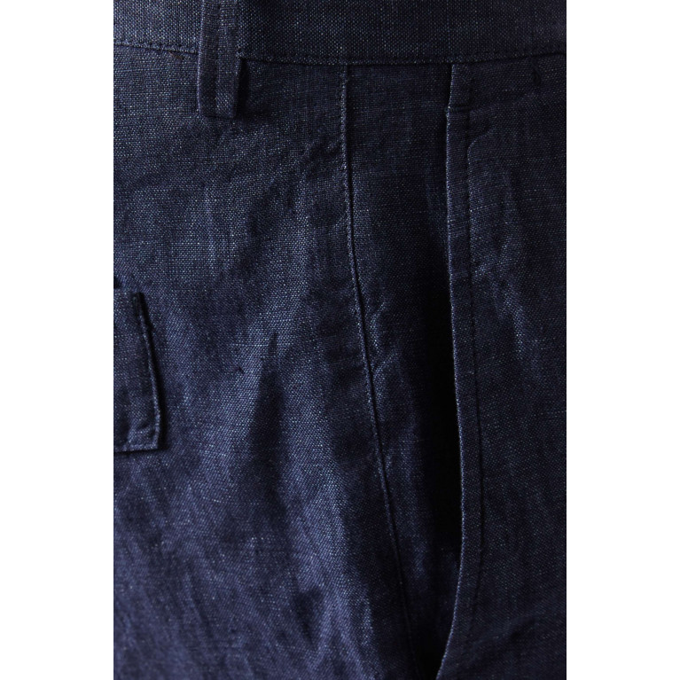 Zegna - Utility Pleated Shorts in Linen