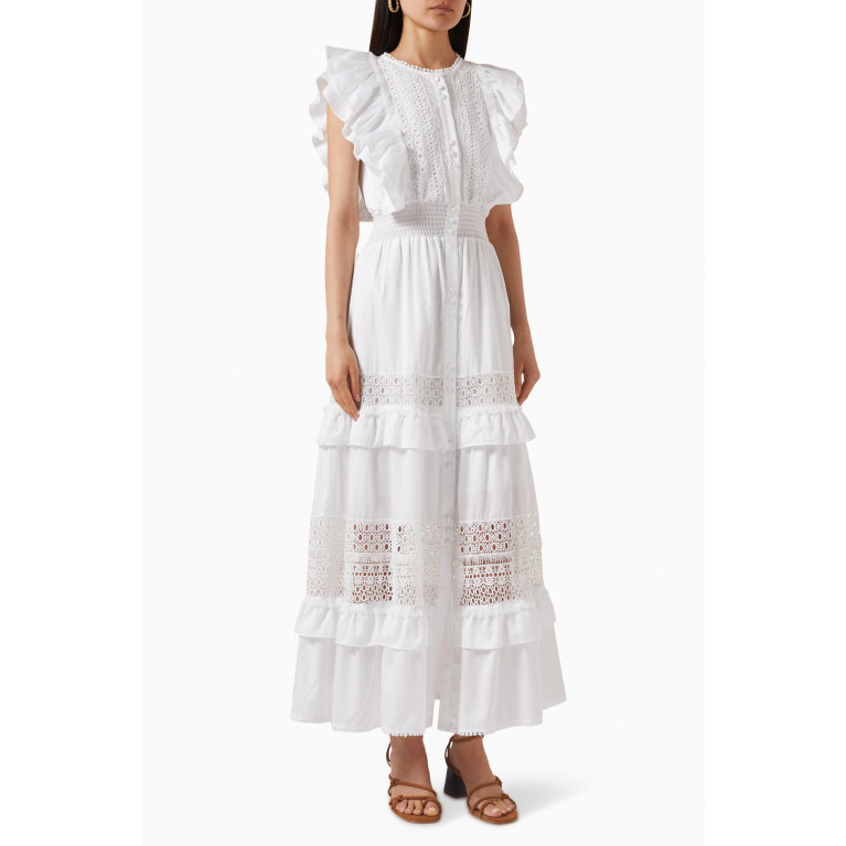 Serpil - Lace Maxi Dress White