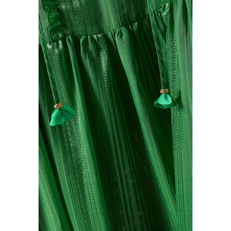 Serpil - Ruffle Midi Dress Green