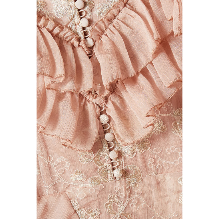 Serpil - Lace Midi Dress Pink
