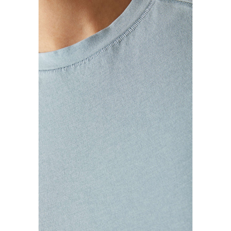SKIMS - New Vintage Cropped Raglan T-shirt in Jersey Denim