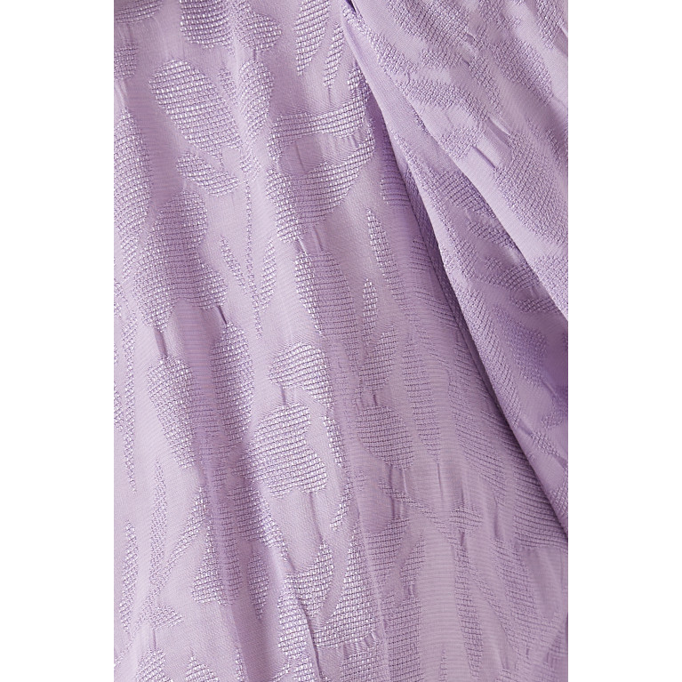 Setre - Midi Dress in Viscose-jacquard Purple