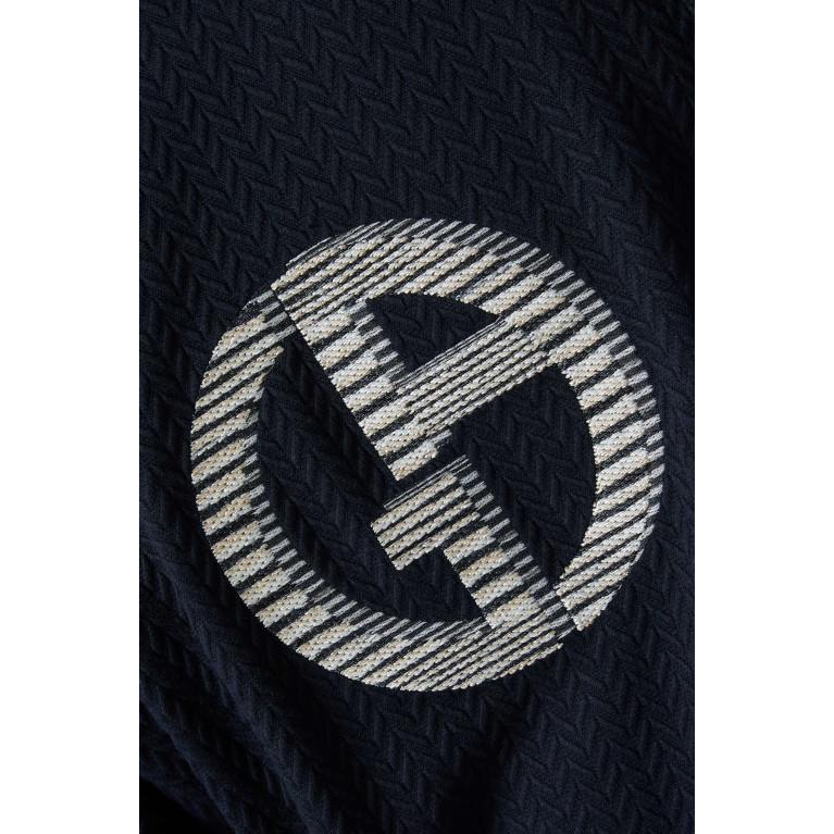 Giorgio Armani - Macro Logo Print Sweatshirt in Cotton
