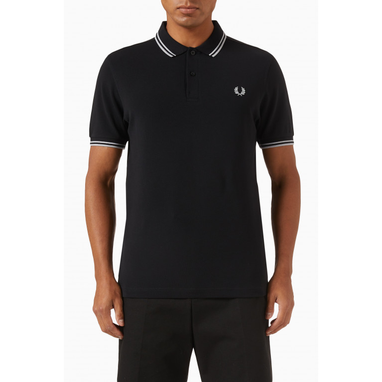 Fred Perry - Graphic Logo Print Polo Shirt in Cotton