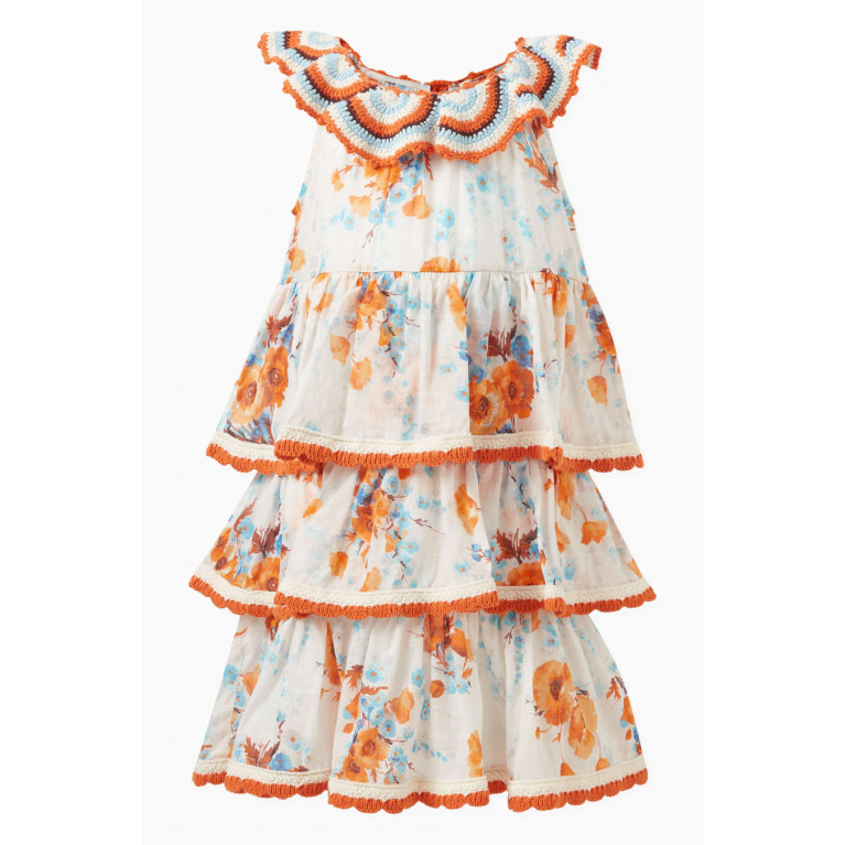 Zimmermann - Halcyon Scallop Crochet Dress in Cotton