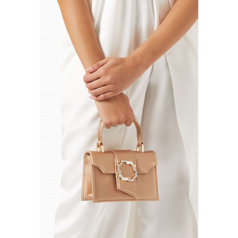 Malone Souliers - Mini Audrey Square Top-handle Bag in Satin