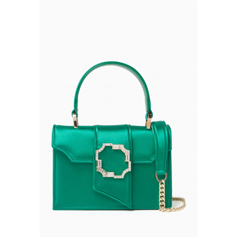 Malone Souliers - Mini Audrey Square Top-handle Bag in Satin