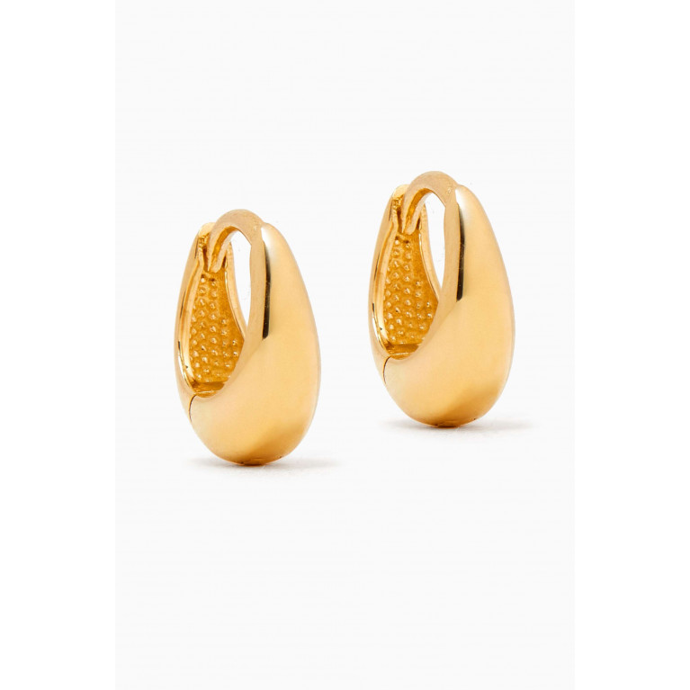 By Adina Eden - Mini Solid Chubby Earrings in 14kt Gold