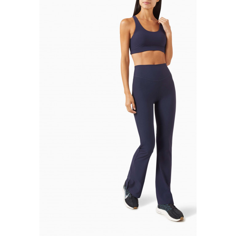 The Upside - Peached Florence Flared Pants in Recycled Nylon Blue