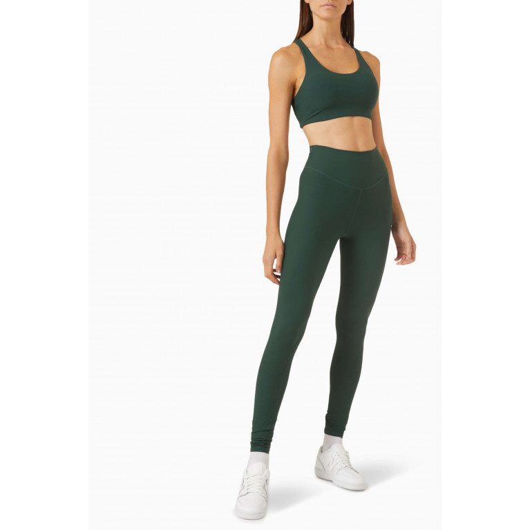 The Upside - Peached Full-length Pants in Recycled Nylon Green