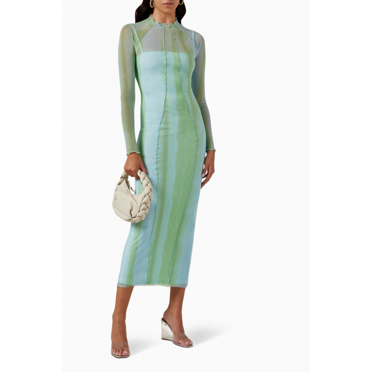Significant Other - Jean Sheer Midi Dress in Stretch-nylon