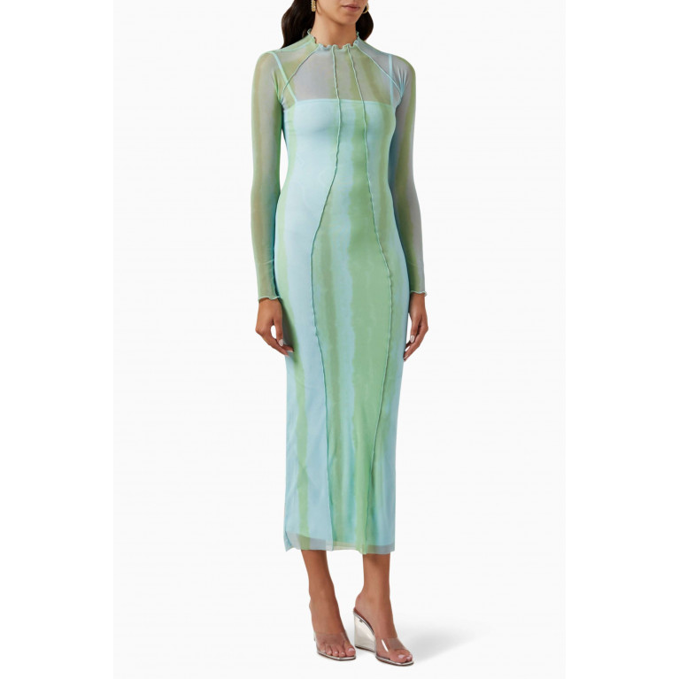 Significant Other - Jean Sheer Midi Dress in Stretch-nylon