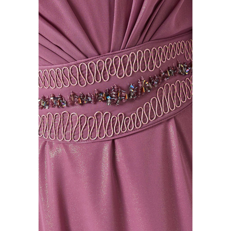 NASS - Belted Shimmer Maxi Dress