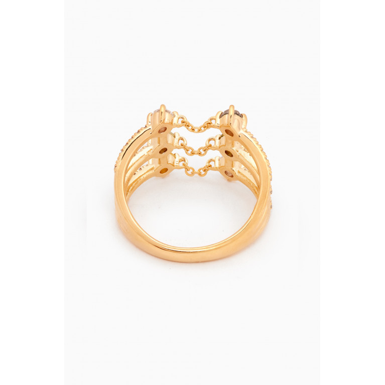 PDPAOLA - Juno Ring in 18kt Gold-plated Sterling Silver