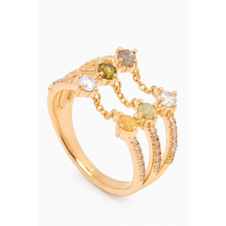 PDPAOLA - Juno Ring in 18kt Gold-plated Sterling Silver