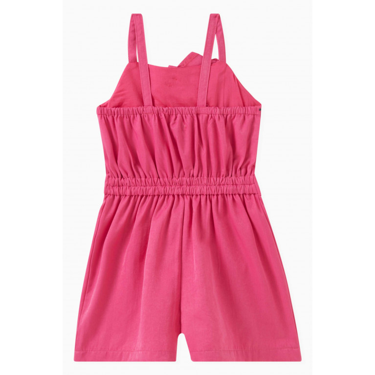 Habitual - Pleated Romper in Poly-cotton Blend