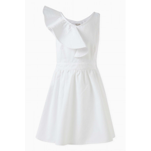 Habitual - Ruffled Dress in Denim White