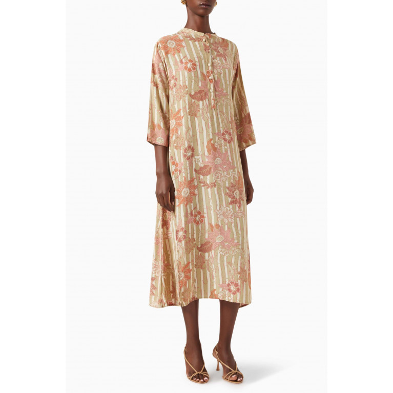 Natalie Martin - Isobel Shirt Midi Dress in Rayon