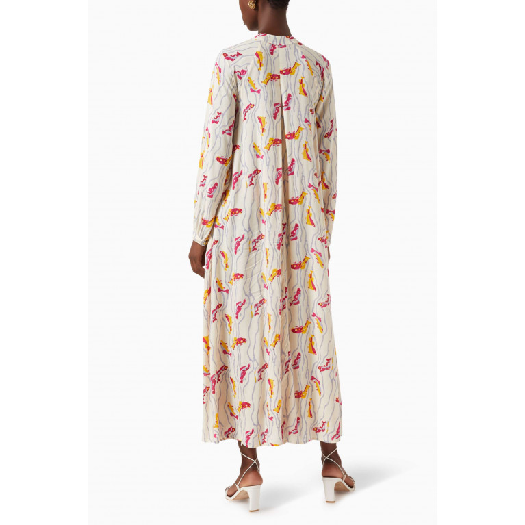 Natalie Martin - Fiore Printed Maxi Dress in Silk