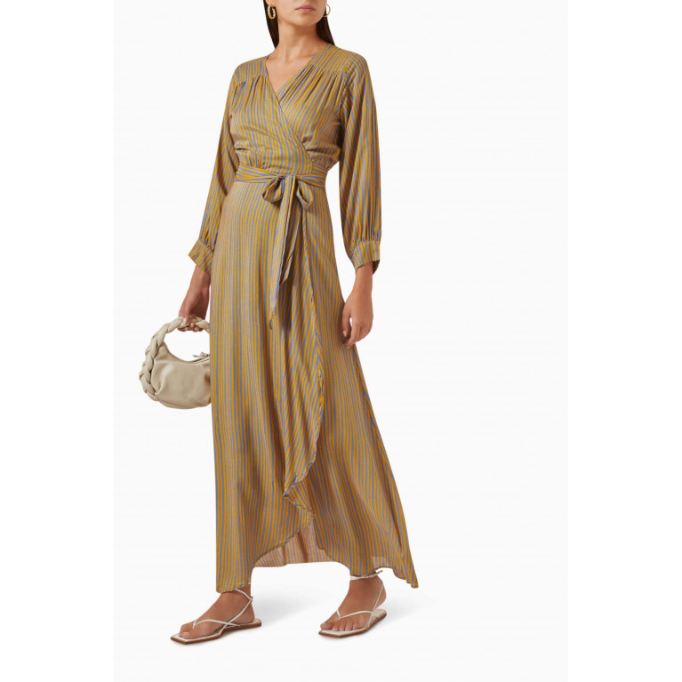 Natalie Martin - Kate Belted Maxi Dress in Rayon