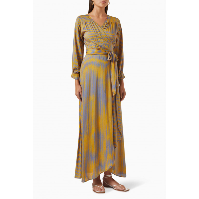Natalie Martin - Kate Belted Maxi Dress in Rayon