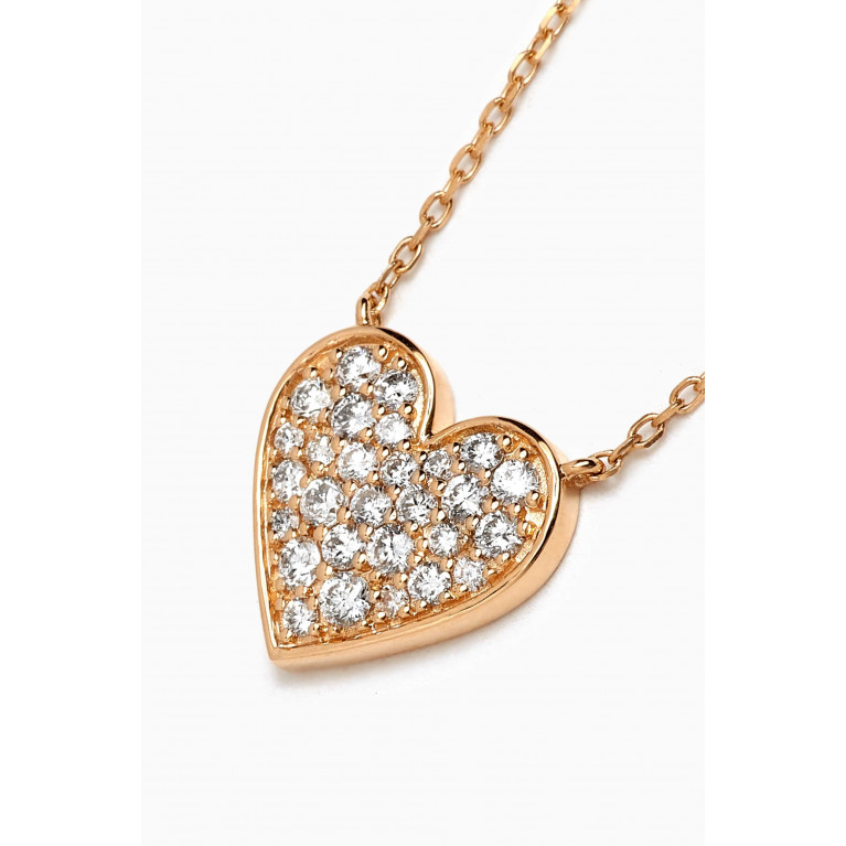 Fergus James - Heart Diamond Necklace in 18kt Gold