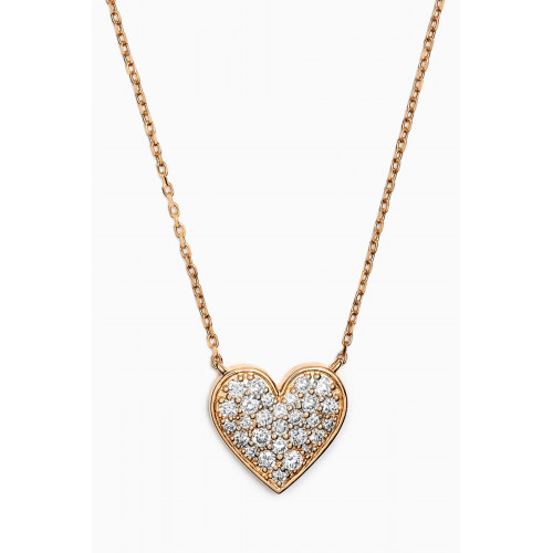 Fergus James - Heart Diamond Necklace in 18kt Gold