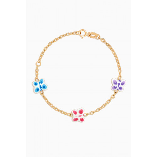 M's Gems - Baby Butterfly Bracelet in 18kt Gold