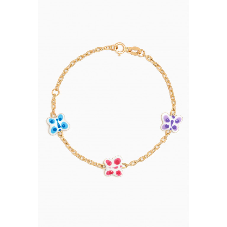 M's Gems - Baby Butterfly Bracelet in 18kt Gold