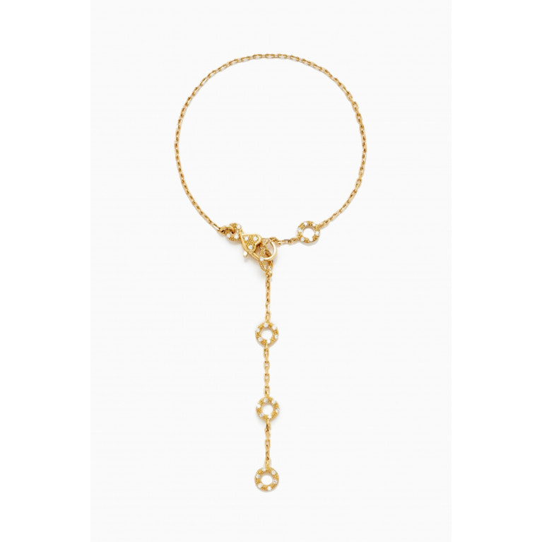 Yvonne Leon - Solitaire Mini Donuts Diamond Bracelet in 18kt gold