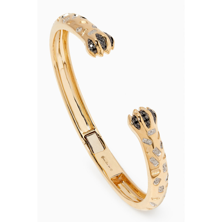 Yvonne Leon - Jonc Papatte Diamond Bracelet in 9kt Gold