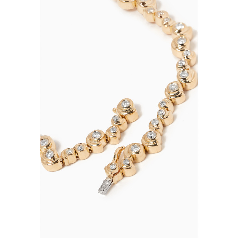 Yvonne Leon - River Snail Diamond Bracelet in 9kt Gold