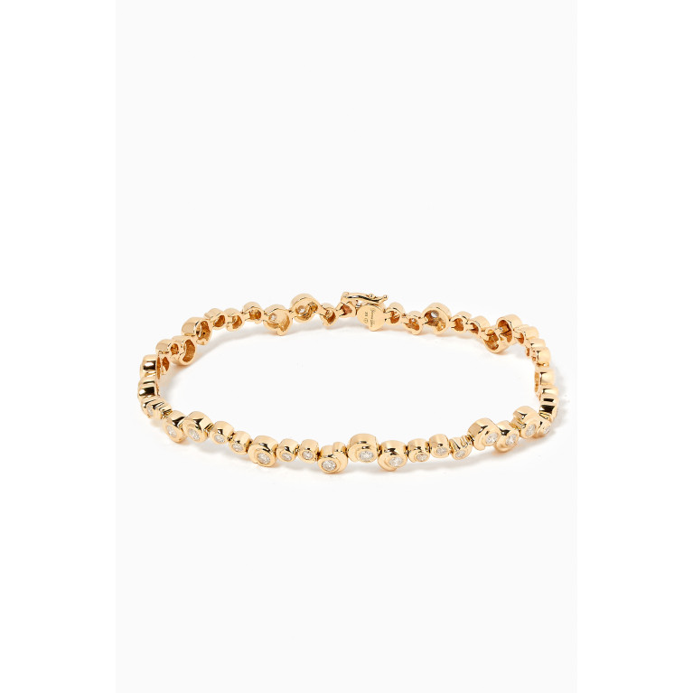 Yvonne Leon - River Snail Diamond Bracelet in 9kt Gold