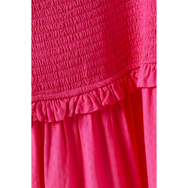Y.A.S - Yascitri Smocked Midi Dress in EcoVero™ Pink