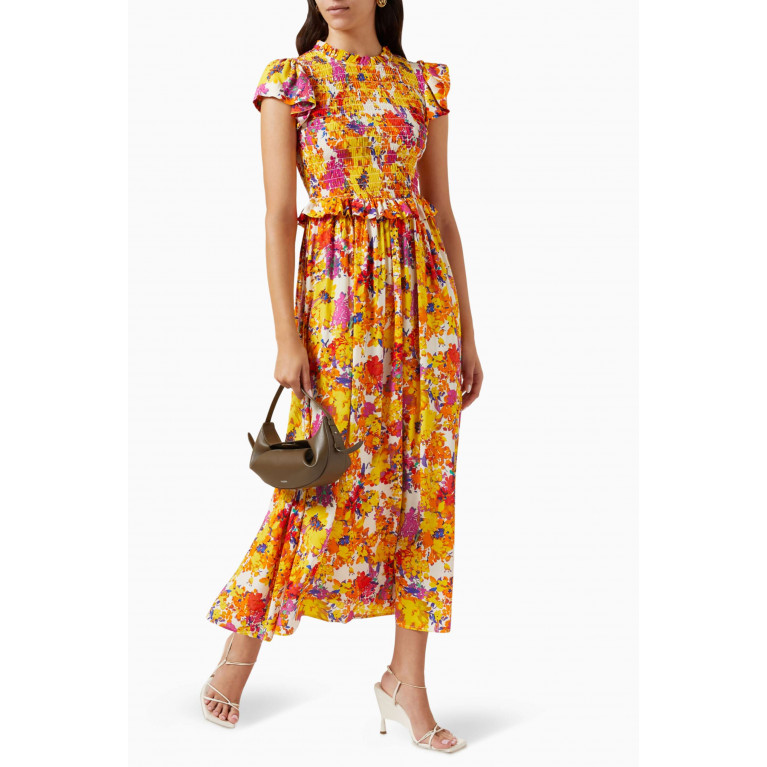 Y.A.S - Yasfinna Floral-print Midi Dress in EcoVero™